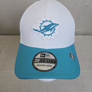 Miami Dolphins New Era 2025 Training Camp Throwback 39THIRTY Flex Hat Men's M/L